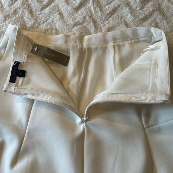 J.Crew Ivory A Line Skirt Size 4 - Picture 7 of 11